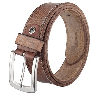 Men's Genuine Leather Belt  - BROWN